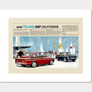 HILLMAN IMP CALIFORNIAN - advert Posters and Art